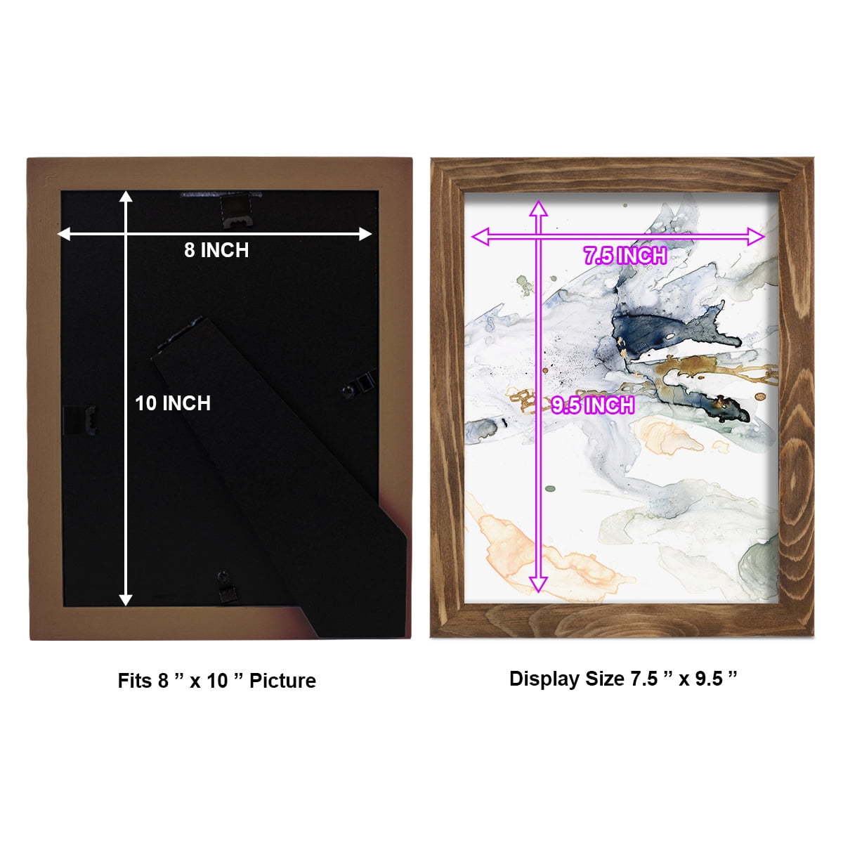 Organic Interlace II -Framed Print w/glass-Walnut