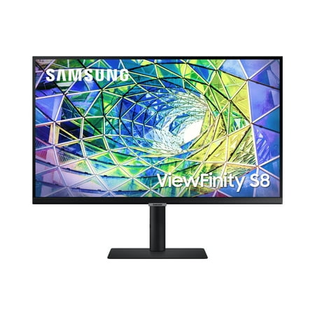 SAMSUNG 27" ViewFinity S80UA 4K UHD IPS HDR10 Monitor with USB-C, Speakers and Ergonomic Stand - LS27A80DUNNXZA