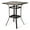 Table, variant on Kozyard Isabella High Swivel Bar Stools/Chair Set for Home Patio, Back Yard, Cafes, Bistro, Restaurants and Chic Bars (Burgundy)