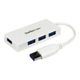 thumbnail image 3 of StarTech.com 4 Port USB 3.0 Hub - Multi Port USB Hub w/ Built-in Cable - Powered USB 3.0 Extender for Your Laptop - White (ST4300MINU3W) - Hub - 4 x SuperSpeed USB 3.0 - desktop - for P/N: FCREADMICRO3, MSDREADU2OTG, MSDREADU3CA, 3 of 8