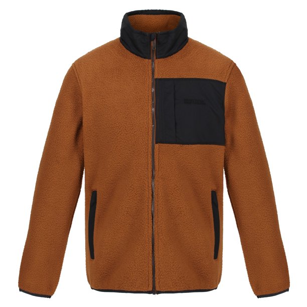 Regatta - Forro Polar Cayo con Cremallera para Hombre (Marrón Tostado/Negro)
