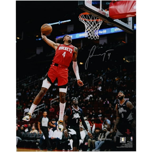 Jalen Green Houston Rockets Autographed 16" x 20" Dunk vs. Los Angeles Clippers Photograph - Fanatics Authentic Certified