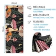 thumbnail image 2 of Red Mushroom Butterfly Black Pattern Hot Yoga Mat Towel Non Slip for Hot Yoga - Quick-Drying Yoga Mat Cover with 4 Corner Pockets with Travel Bag - Hot Yoga Towel Non Slip 74"x26", 2 of 6