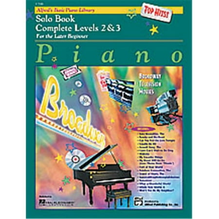 Alfred 00-17200 Basic Piano Course- Top Hits Solo Book Complete 2 & 3 - Music Book