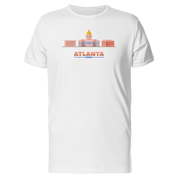 Atlanta Georgia City Landmarks Tee Men's -Image by Shutterstock