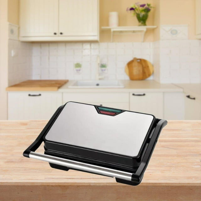 Elodie Electric Panini Press Bread Baking Machine Touch Handle Compact 750W Breakfast Sandwich Maker for Snacks Sandwiches Breakfast