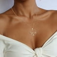 thumbnail image 2 of SIfdSeng Mother's Day Gift Mum Openwork Diamond Heart Necklace Accessories, 2 of 8