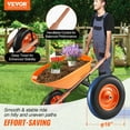 thumbnail image 2 of VEVOR Chariot Brouette à une Roue 6 Pi3 Chariot-Benne de Jardin 330 Lb Chariot Utilitaire, 2 of 9