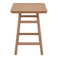 thumbnail image 4 of Costaelm Paradise 30" Square Outdoor Patio Counter High Bistro Bar Table With Umbrella Hole, Teak, 4 of 9