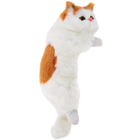 FRCOLOR Hanging Cat Sculpture Artificial Cat Hanging Statue TV Cabinet Cat Figurine Cat Decor