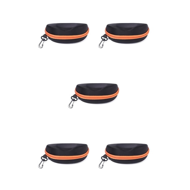 Billuyoard Estuche de almacenamiento para gafas de sol, bolsa de seguridad para gafas, organizador de transporte, hombres, mujeres, adultos, adolescentes, Naranja 5piezas Billuyoard CBP233558