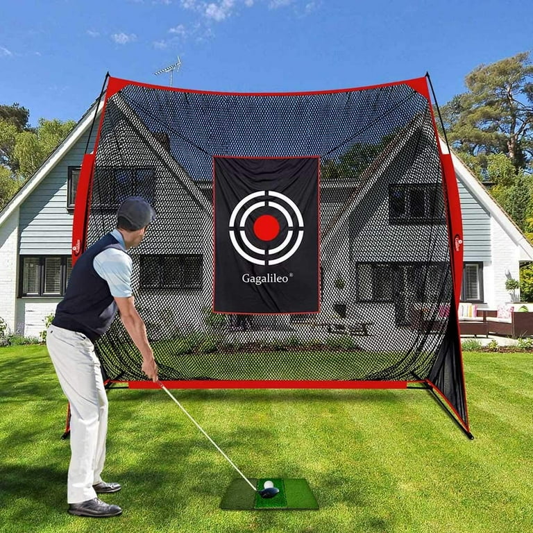 GALILEO Golf Practice Net 9x9Feet Golf Hitting Nets Driving Range Indoor  Outdoor Golf Training Aids with Target Carry Bag GG-9X9