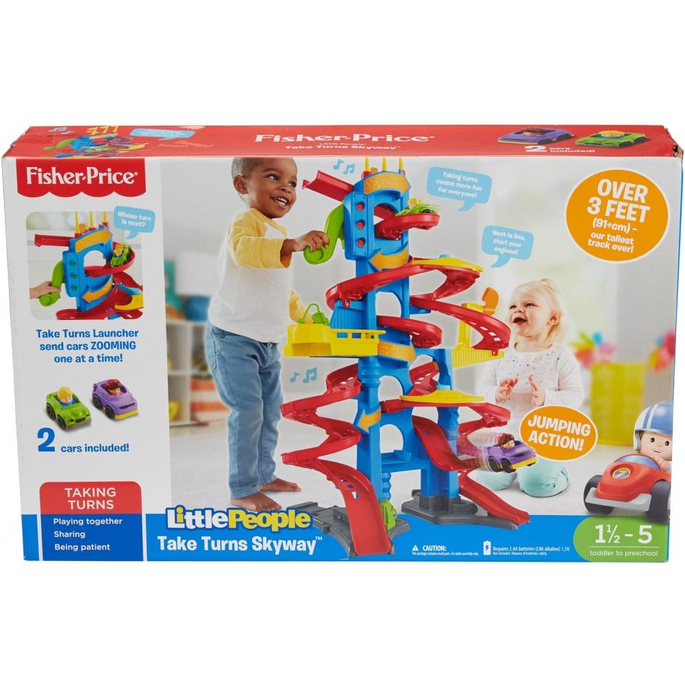 Fisher-Price Little People Collection Take Turns 3-Foot Skyway with 2 Wheelies - image 4 of 14