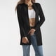 thumbnail image 4 of Chaquetas y abrigos casuales sin capucha de manga larga para mujer, cárdigan informal de color liso con giros de masa, abrigo de manga larga, blusa para mujer, 4 of 7