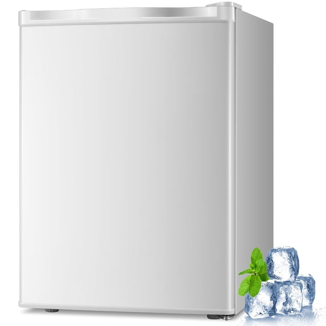 Congelador vertical LHRIVER de 2.1 pies cúbicos con estantes extraíbles, color blanco