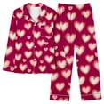 thumbnail image 6 of Mifsaly Cotton Pajama Sets for Women 2 Piece Valentine Pajamas Heart Print Sleepwear Festival Homewear Wide Leg Sleep Pants Comfortable Matching Outfits 2026 XXL, 6 of 6
