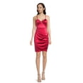 thumbnail image 5 of Madden NYC Juniors’ Twist Front Satin Dress, Sizes XS-3XL, 5 of 5