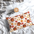 thumbnail image 5 of Yiaed Thanksgiving Turkey Leaves Print Brushed Microfiber Envelope Pillowcases, Standard,Envelope Closure Pillow Cases(No pillow core)-20"x30", 5 of 6