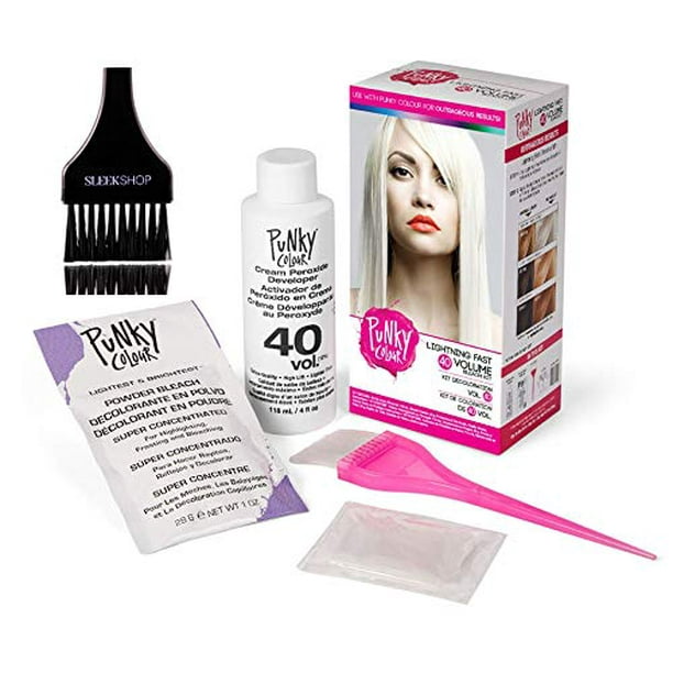 Punky Colour LIGHTNING FAST 40 Volume BLEACH KIT (w/Sleek Tint Brush