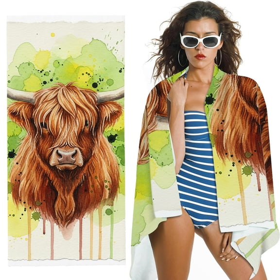 RKSupls fluffy bull Quick Dry Sand-Free Large Pool Beach Towel
- Ultra-Soft Microfiber, for Bathroom, beach, Soft Super Absorbent- 30x60 in