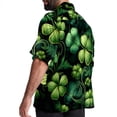 thumbnail image 3 of Saint Patrick's Day Men's Casual Button Down Short Sleeve Printed Summer Beach Shirts, 3 of 6