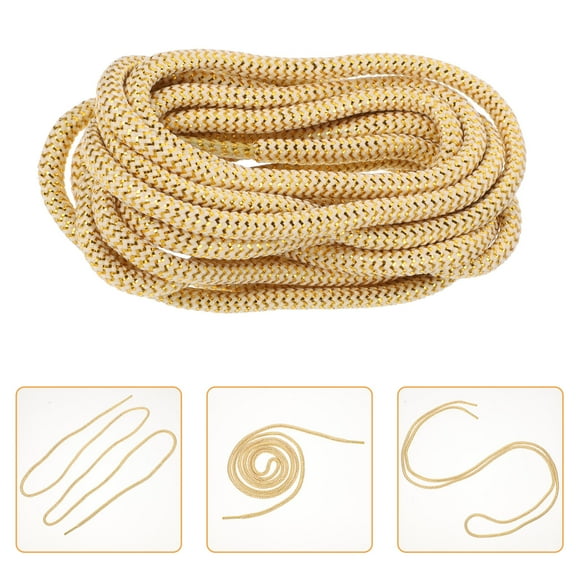SEWCHICS Golden Round Shoelaces for Sneakers High Density and Fashionable