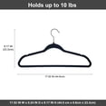 thumbnail image 2 of Better Homes & Gardens Slim Non-Slip Velvet Hangers, Black, 30-Pack, Durable and Stylish Closet Organizers, 2 of 9