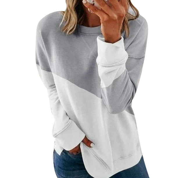 round neck long sleeve sweatshirt