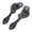 Black, variant on Nieyigj 2Pcs Artificial Leather Spur Strap Set with Rhinestone Decorations Adjustable Holder for Cowboys, Black (11.02 inches / 28.00 cm) Faux Nappa