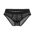 thumbnail image 7 of SGFCWSX Men's Sheer Mesh Briefs** Black L, 7 of 7
