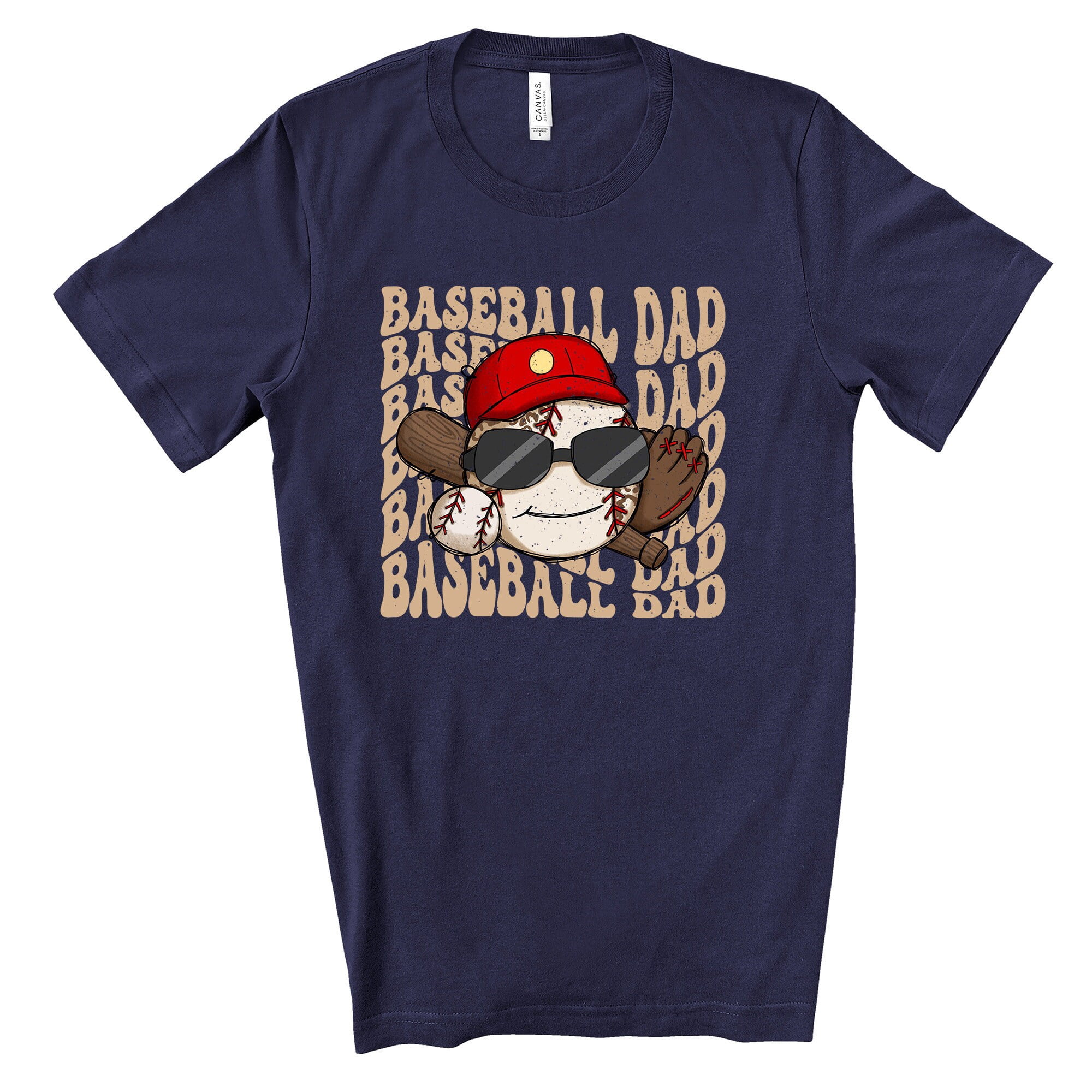 Baseball Dad Tee: Bella + Canvas Unisex Shirt