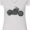 thumbnail image 4 of Inktastic Distressed Motorcycle Women's V-Neck T-Shirt, 4 of 5