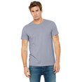 thumbnail image 1 of Bella Canvas Mens CVC Jersey Tee, L, Heather Blue, 1 of 3