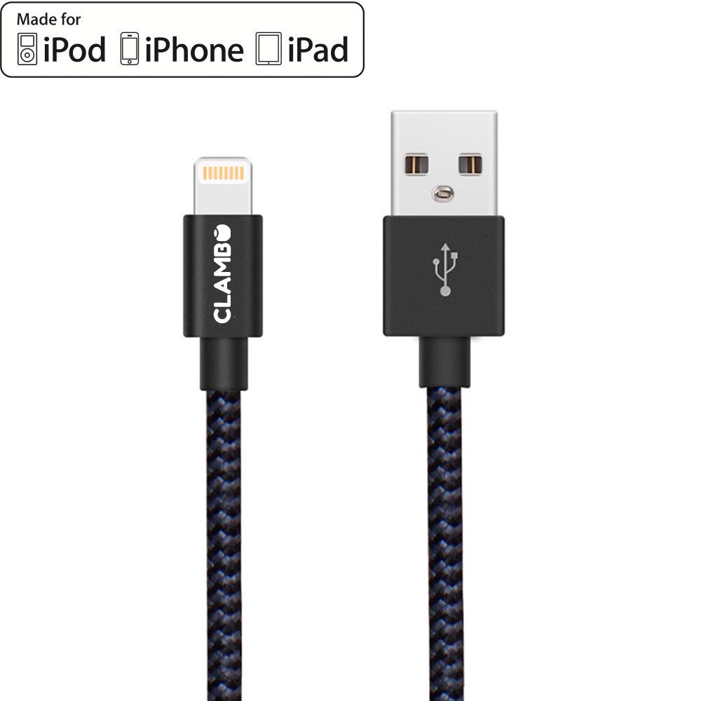 [2Pack] Apple mfi certified 6.6 feet (2 m) heavyduty nylonbraided