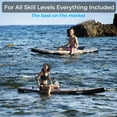 thumbnail image 6 of SereneLife Inflatable Stand-up Paddle Board (6 inches Thick) accessories & Carry Bag, Brown, 6 of 7