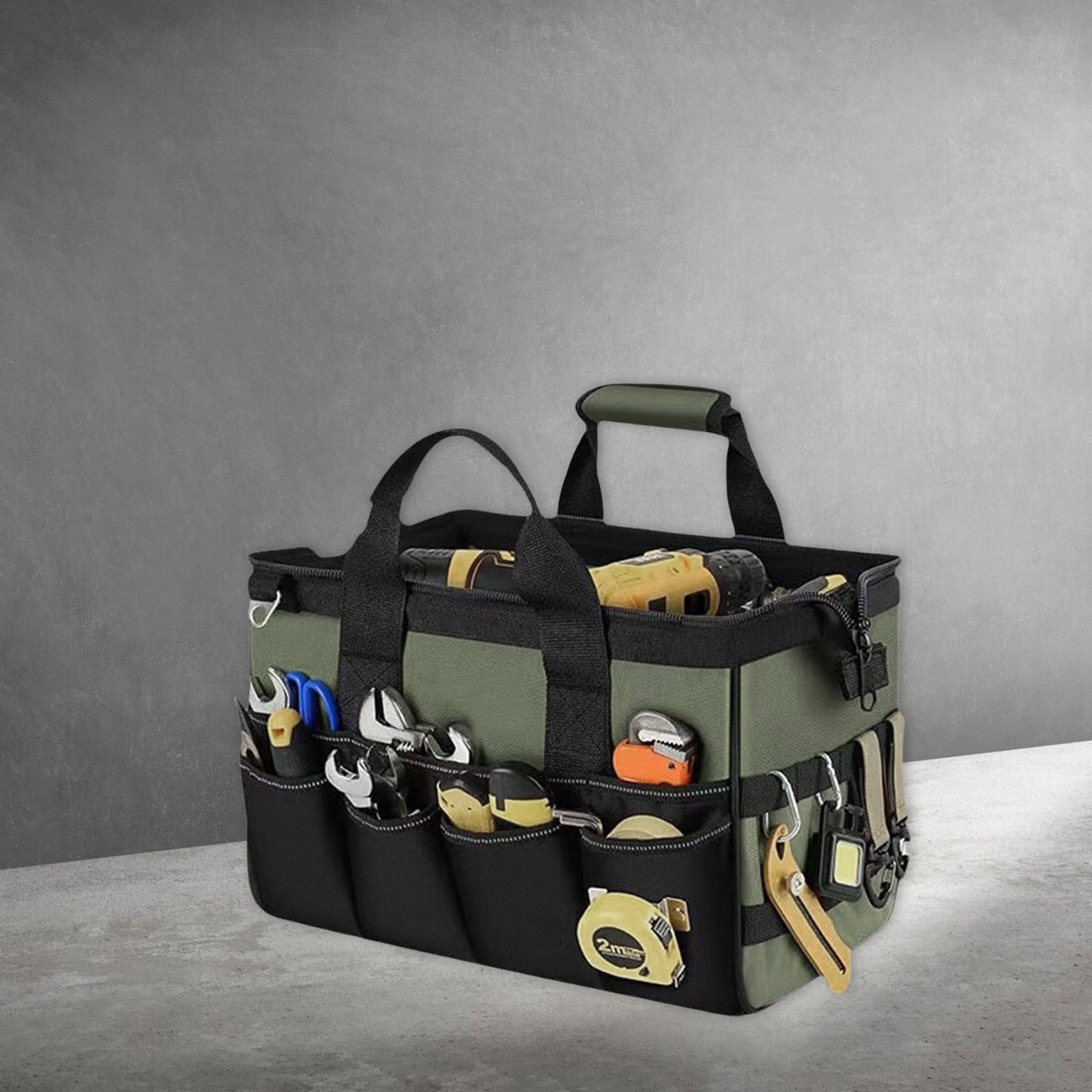12/15inch Oxford Cloth Tool Bag Maintenance Storage Bag for Easy Organization Transport Tool Workshops Homes Electrician