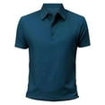 thumbnail image 3 of Shirts For Men Short Sleeve Regular Fit Casual Business Golf Navy Casual Workout Fit Shirts M, 3 of 8