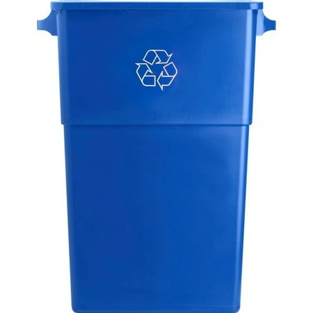 

Genuine Joe 23 Gallon Recycling Container 23 gal Capacity - Rectangular - 30 Height x 22.5 Width x 11 Depth - Blue White