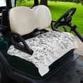 thumbnail image 2 of Golf Cart Seat Covers for 2 Seater,Eucalyptus Grey Microfiber Cart Seat Towel Blanket,Farmhouse Leaves Summer Spring Leaf Absorbent Breathable Non Slip Bench Seats Protector for Golf Course 51"x31", 2 of 9