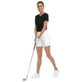 thumbnail image 2 of LRD Womens Golf Shorts 5 Inch Inseam Quick Dry Short with Pockets White M, 2 of 6