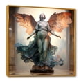 thumbnail image 2 of Designart "Sculpted Serenity In Angelic Christian Art" Christianity Floater Framed Canvas Wall Art, 2 of 5