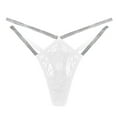 thumbnail image 5 of DPTALR Culotte String Sexy en Dentelle Taille Basse Couleur Unie pour Femmes, 5 of 5