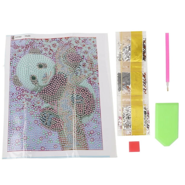 Lindo kit de pintura de diamantes Panda - Decoración de punto de cruz DIY