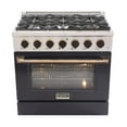 thumbnail image 5 of Kucht Professional 36" Stainless Steel Natural Gas Range in Silver/Black/Gold, 5 of 13