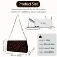 thumbnail image 7 of Xixirimido Women Evening Bags Leather Clutch Bag Purses Formal for Wedding Party Envelope Bags Crossbody Clutches with Chain Strap, Red Hearts, 7 of 7