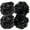 Black,White, variant on Bath Sponge Ball 75g Shower Loofahs Exfoliating for Women and Men, Set of 4, Gradient Color