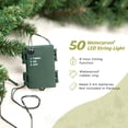 thumbnail image 3 of OasisCraft 9ft Outdoor Frosted Christmas Tree with Stake, 50 Multi-Color LEDs & Pinecones, Battery Powered Pre-Lit Urn Filler for Pathway, Porch, Yard Decor, 3 of 7