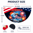 thumbnail image 2 of 250th Anniversary USA Half Circle Fan Flag 18"x35.5", 4th of July Independence Day Patriotic Decoration, Red White Blue 1776–2026 America 250th Anniversary Hanging Decor for Porch, Fence & Railing, 2 of 5