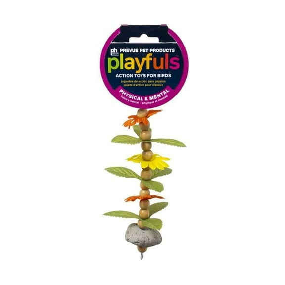 Prevue 60237 Volcano Flower Bird Toy, Multi Color