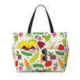 thumbnail image 1 of Easygdp Cartoon Vegetables Bolsa de Viaje de Playa de Gran Capacidad, Bolsa Tote Perfecta para la Playa, Escapadas de Fin de Semana y Viajes, 1 of 7